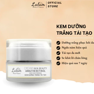 Kem dưỡng trắng tái tạo da Lalam Cung cấp dưỡng chất để nuôi dưỡng da căng mịn khoẻ mạnh 33g