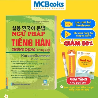 Sách - Ngữ Pháp Tiếng Hàn Thông Dụng Trình Độ Trung Cấp - Korean Grammar in use Intermediate - Học Kèm App Online