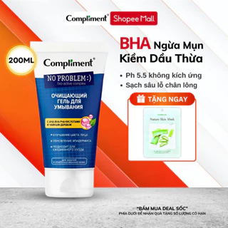 Sữa Rửa Mặt Compliment Ziaja Da Dầu Mụn Dịu Nhẹ Ngừa Mụn Kiềm Dầu Hiệu Quả 200ml/150ml