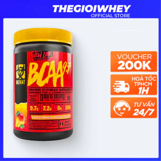 Mutant BCAA 9.7 363g(30 lần dùng), Bổ Sung AcidAmin, Hỗ Trợ Phục Hồi Cơ Bắp, Chống Dị Hoá Cơ