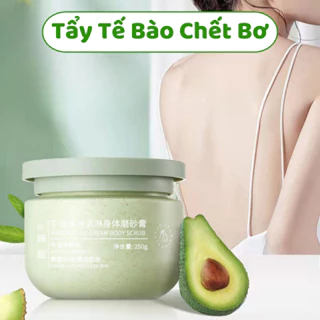 Tẩy Tế Bào Chết Heyxi Chiết Xuất Quả Bơ Hũ 250g, Kem Tẩy Tế Bào Chết Body, Mặt Sạch Da Chết Dưỡng Ẩm Cho Da