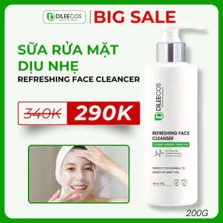 Sữa rửa mặt dịu nhẹ làm sạch Refreshing Face Cleanser 100G - 200G - 500G giảm mụn, sáng da