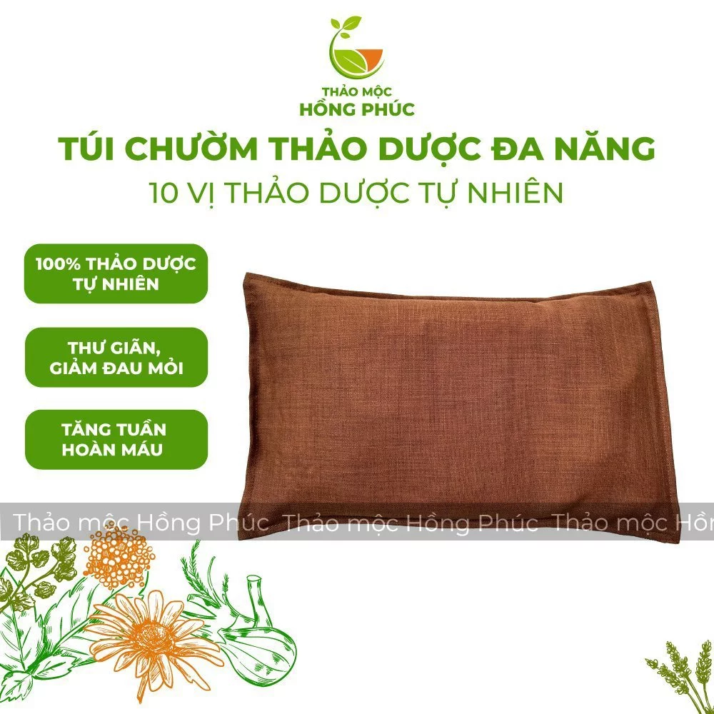 GỐI THẢO MỘC CHƯỜM  NÓNG/ LẠNH ĐA NĂNG - GIÚP GIẢM ĐAU MỎI VAI GÁY