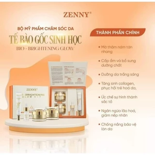 BỘ KEM ZENNY BIO-BRIGHTENING GLOW KIT CHĂM SÓC DA MẶT GỒM 4 SẢN PHẨM