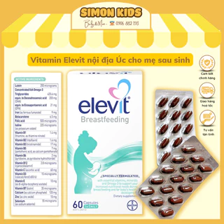 [Date 2026] Vitamin tổng hợp ELEVIT Breastfeeding Multivitamin nội địa Úc Elevit cho phụ nữ sau sinh 60 viên