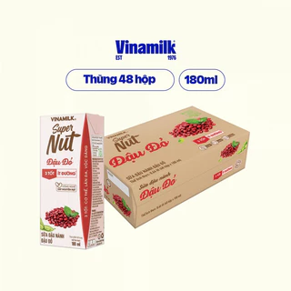 THÙNG 48 HỘP SỮA VINAMILK ÓC CHÓ/ ĐẬU ĐỎ/HẠNH NHÂN (48 hộp x 180ml)