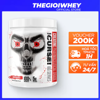 Creatine The Curse CREATINE MONOHYDRATE 500g(100 lần dùng), Tăng Sức Mạnh, Tăng Sức Bền Cho Buổi Tập