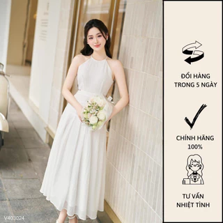 Đầm Maxi Cổ Yếm Nơ Dài Phong Cách Hè Thu Dành Cho Nàng - T0874 Copines