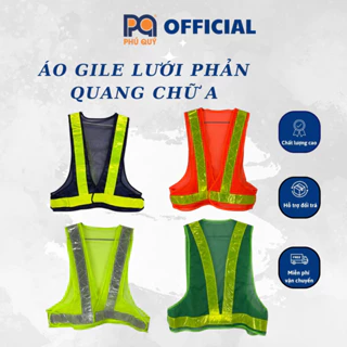 Áo Lưới Phản Quang Chữ A - Áo Gile Bảo Hộ Lao Động Cho Công Nhân, Kỹ Sư