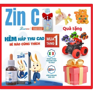 Kẽm Smartbibi ZinC Hỗ Trợ Ăn Ngon Tăng Cân, Giảm Ốm Vặt, Tăng Khả Năng Tập Trung Cho Bé- Italia 30ml