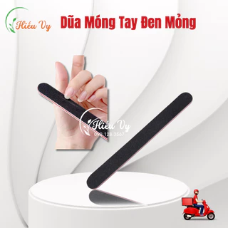 Combo 5 Dũa móng tay đen mỏng