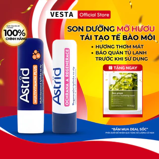 Son Dưỡng Mỡ Hươu Astrid Tái Tạo Môi Tẩy Tế Bào Chết 4,7g