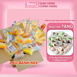 Thùng bánh mix Đài Loan 3kg nhiều vị 28-40 cái Bếp Của Mẹ ONICI