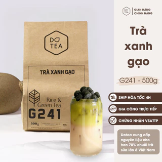 Trà xanh gạo G241 Dotea 500g ngọt thanh hương gạo vị Matcha nồng nàn nguyên liệu pha chế trà sữa, macchiato ngon