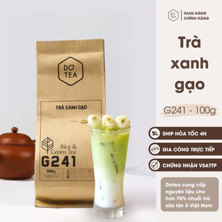 Trà xanh gạo rang G241 Dotea - 100g thơm ngọt thanh hương gạo vị matcha nồng nàn