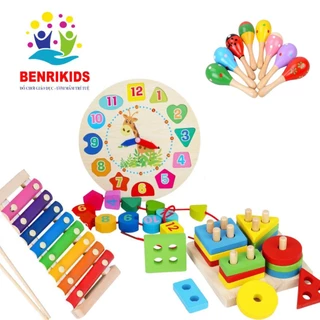 Đồ Chơi Gỗ Montessori Giáo Cụ Mầm Non Cho Bé Từ 1 Đến 3 Tuổi Phát Triển Toàn Diện