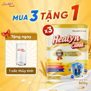 MUA 3 TẶNG 1 Cốc - Sữa Non Xương Khớp HEALYN CANXI (800g) Ngăn Ngừa Thoái Hoá, Loãng Xương Và Tăng Cường Hệ Miễn Dịch