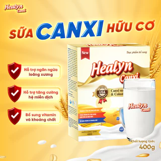 1 Hộp Sữa Canxi Cho Người Già HEALYN CANXI (400G) Công Nghệ Nano Canxi Giúp Bổ Sung Canxi Hữu Cơ - Tốt Cho Xương Khớp