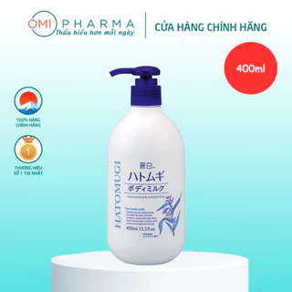 Sữa Dưỡng Thể Làm Sáng Da Ban Đêm Hatomugi The Body Milk Hạt Ý Dĩ Nhật Bản (400ml)