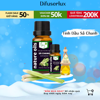 Lọ tinh dầu nguyên chất sả chanh 10ml - 50ml tinh dầu thiên nhiên thơm phòng massage đuổi muỗi - Mây