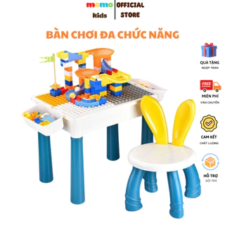 Bàn xếp hình 110 chi tiết, Bàn xây dựng đa năng, Bộ bàn ghế xếp hình cho bé loại to