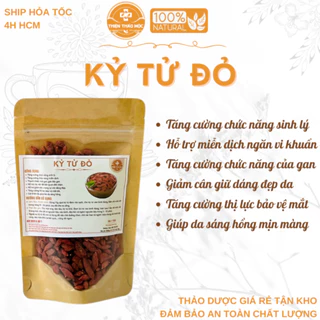 Kỷ Tử Đỏ Hữu Cơ Thiện Thảo Mộc (Mới, Khô, Sạch) - Trà, Ngâm Rượu, Cải Thiện Sinh Lý, Giảm Cân