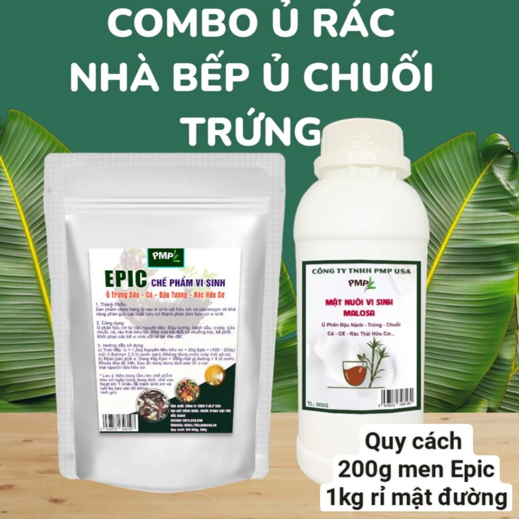 COMBO Ủ RÁC RAU CỦ NHÀ BẾP Ủ CHUỐI TRỨNG