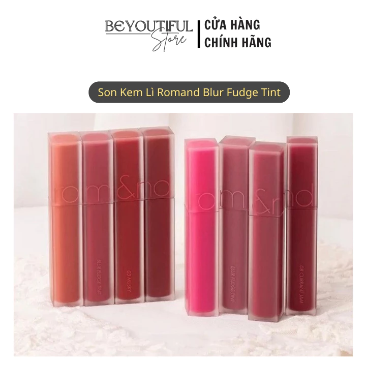 Son Romand Blur Fudge Tint 5g Hàn Quốc, Chất Son Mịn Lì Che Rãnh Môi