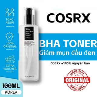 Nước cân bằng COSRX BHA hỗ trợ làm giảm mụn đầu đen dung tích 100ml