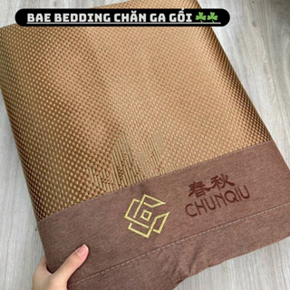 Chiếu mây điều hoà Chunqiu lót lụa, chiếu tơ tằm mát lạnh thoáng khí mùa hè 1m2,1m5,1m6,1m8,2m2 Bae Bedding