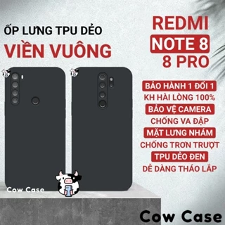 Ốp lưng Redmi Note 8, 8 Pro cạnh vuông Cowcase | Vỏ điện thoại Xiaomi bảo vệ camera toàn diện TRON