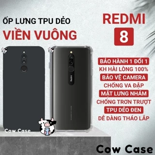 Ốp lưng Redmi 8 / Redmi 8a cạnh vuông Cowcase | Vỏ điện thoại Xiaomi bảo vệ camera toàn diện TRON