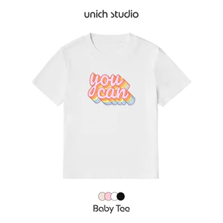 Áo Baby Tee UNICH Phông Unisex Local Brand 100% Cotton Cao Cấp co dãn 2 Chiều Dày Dặn Mẫu " YOU CAN "