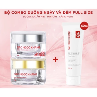 Combo Kem Sắc Ngọc Khang Ngày Đêm 30g + Tặng Tẩy Tế Bào Chết Da Mặt 120g