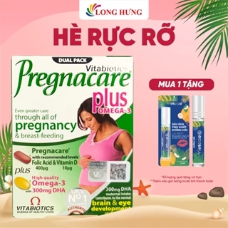 Viên uống Vitabiotics Pregnacare Plus Omega-3 bổ sung Vitamin và khoáng chất cho phụ nữ mang thai (56 viên)