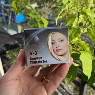 KEM V3-KEM MỤN THÂM MỜ SẸO NGỌC TRAI ĐEN SỮA ONG CHÚA V3 NHẬT VIỆT COSMETICS