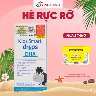 Vitamin dạng giọt Nature's Way Kids Smart Drops DHA bổ sung DHA cho bé (20ml)