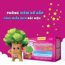 Viên Ngậm Tăng Đề Kháng GS Imunostim junior - Viên Ngậm Cây Sồi Tăng Đề Kháng Hô Hấp Cho Trẻ Hộp 20 viên