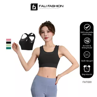 Bra Tập Gym/Yoga/Pilates Áo Nữ Tập Gym FALIOFFICIAL Phong Cách Croptop Năng Động Co Giãn 4 Chiều Thấm Hút Mồ Hôi FATG01