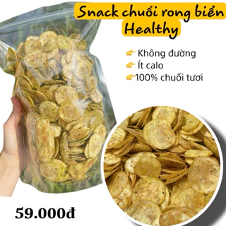 SNACK CHUỐI VỊ RONG BIỂN chuẩn healthy chay mặn đều dùng được