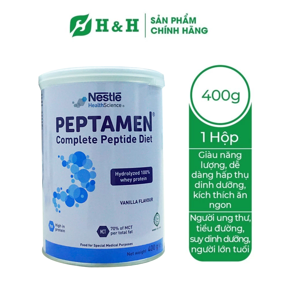 [Mẫu mới] Sữa bột PEPTAMEN cho người tiêu hóa kém, khó hấp thu - 400g