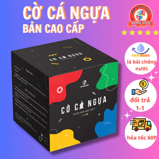 Cờ Cá Ngựa Top Boardgame phiên bản Cao cấp, quân cờ ngựa đẹp, bàn chơi và hộp đựng dày và chống nước