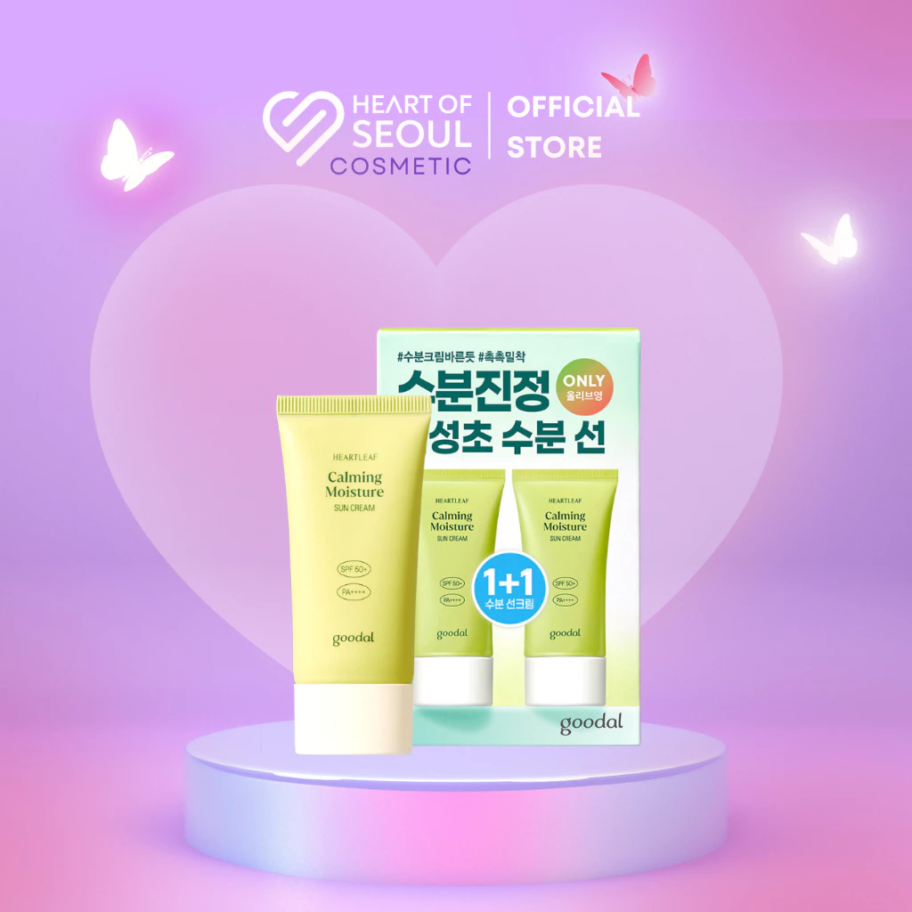 Kem chống nắng Goodal Houttuynia Cordata Calming Sun Cream SPF 50+ PA++++ 50ml (Bill Hàn)