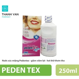 Nước súc miệng PEDENTEX hỗ trợ nhiệt miệng viêm lợi sâu răng chai 250ml được bác sĩ nha hoa khuyên dùng
