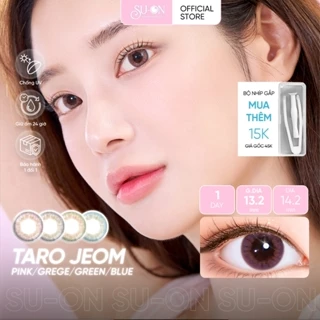 Lens 1 ngày ANN365 TAROJEOM GREGE/PINK/BLUE/GREEN áp tròng 14,2mm, tây nhẹ Hàn Quốc, siêu êm đeo 24h