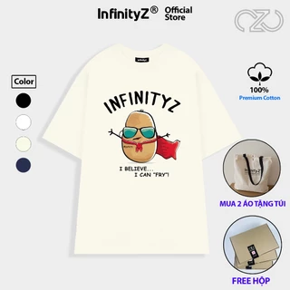 Áo Thun Local Brand InfinityZ Unisex Premium Cotton Oversize Khoai Tây Chiên Vô Tri - INFI010