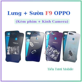 Vỏ lưng + sườn oppo F9,dùng để thay thế