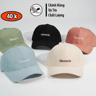 Mũ lưỡi trai ❤ Nón kết thêu chữ Memorie phong cách Ulzzang form unisex nam nữ