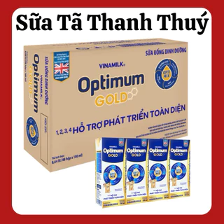 Thùng 48 hộp sữa bột pha sẵn Vinamilk Optimum Gold- 180ml