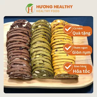 Bánh Biscotti ăn kiêng Hương Healthy (170g/300g/500g) - Lành mạnh, Bổ dưỡng, Phù hợp eat clean